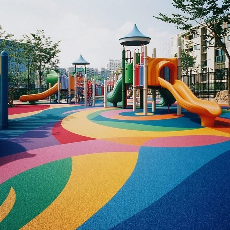 Rubber Flooring untuk Area Bermain Anak