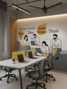 Wallcovering untuk Kantor: Biar Profesional tapi Tetap Stylish